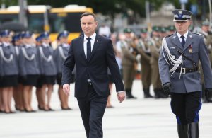 Prezydent Andrzej Duda i Komendant Główny Policji